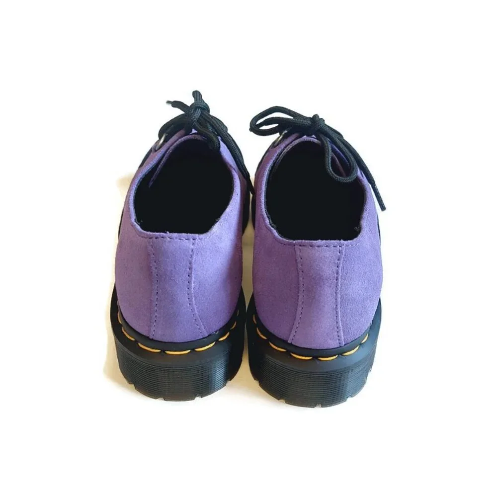 Dr Martens Mens 9 Womens 10 Ramsey Woven Suede Creepers Shoes Twilight Purple - Picture 6 of 8